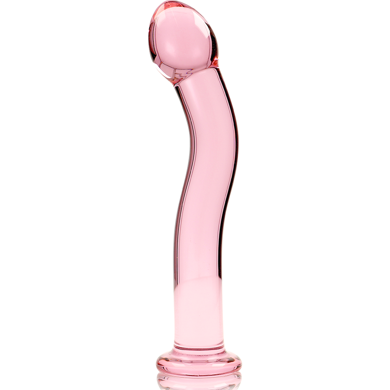 NEBULA SERIES BY IBIZA - BOROSILICATE GLASS DILDO PINK 18.5 CM -O- 3.5 CM