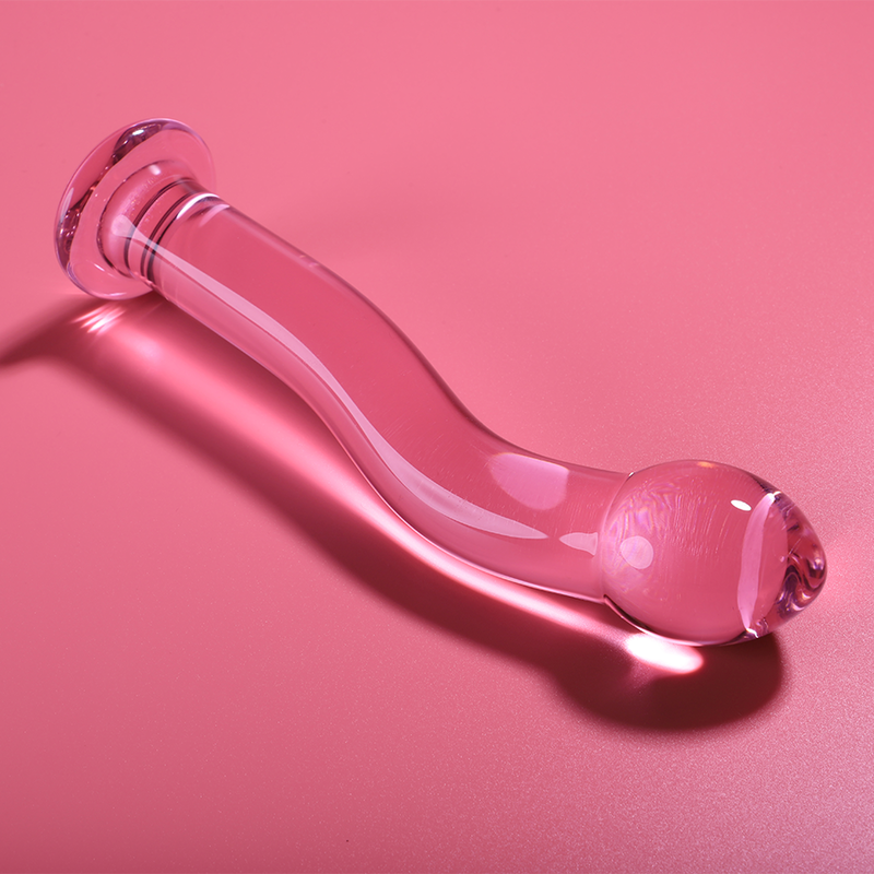 NEBULA SERIES BY IBIZA - BOROSILICATE GLASS DILDO PINK 18.5 CM -O- 3.5 CM