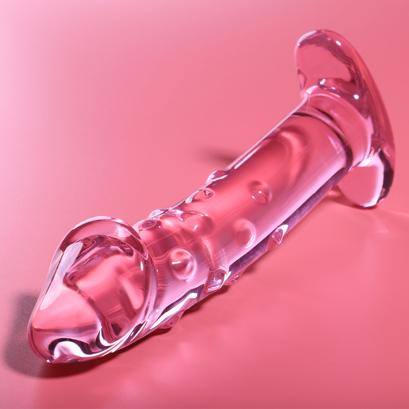 NEBULA SERIES BY IBIZA - BOROSILICATE GLASS DILDO PINK 18.5 CM -O- 4 CM