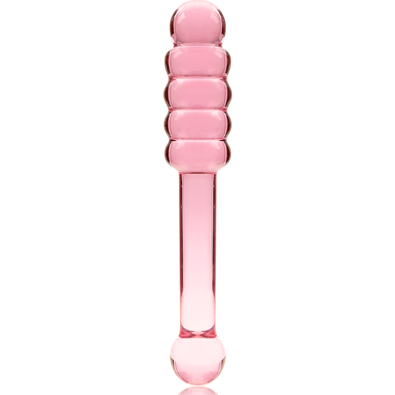 NEBULA SERIES BY IBIZA - MODEL 20 BOROSILICATE GLASS DILDO PINK 20.5 CM -Ø- 3 CM