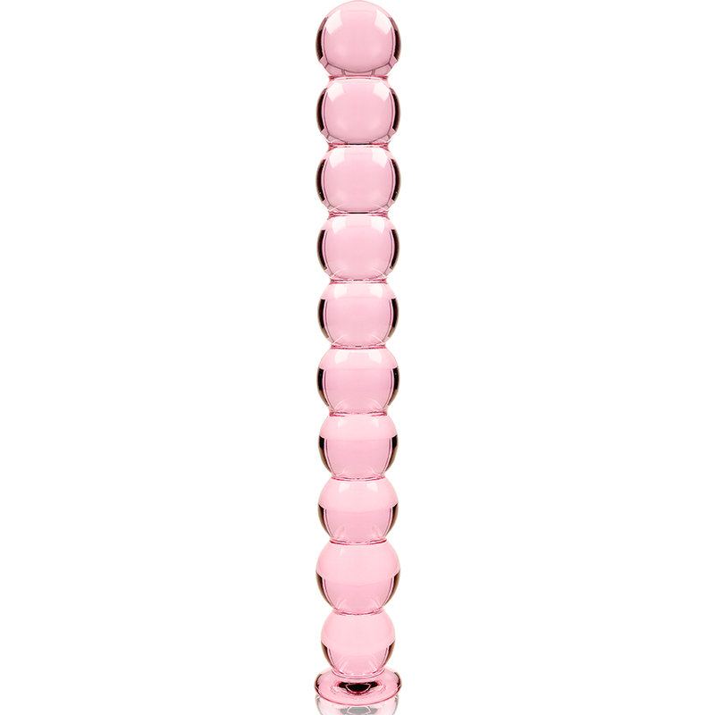 NEBULA SERIES BY IBIZA - MODEL 22 PINK BOROSILICATE GLASS DILDO 21.5 CM -Ø- 2.5 CM