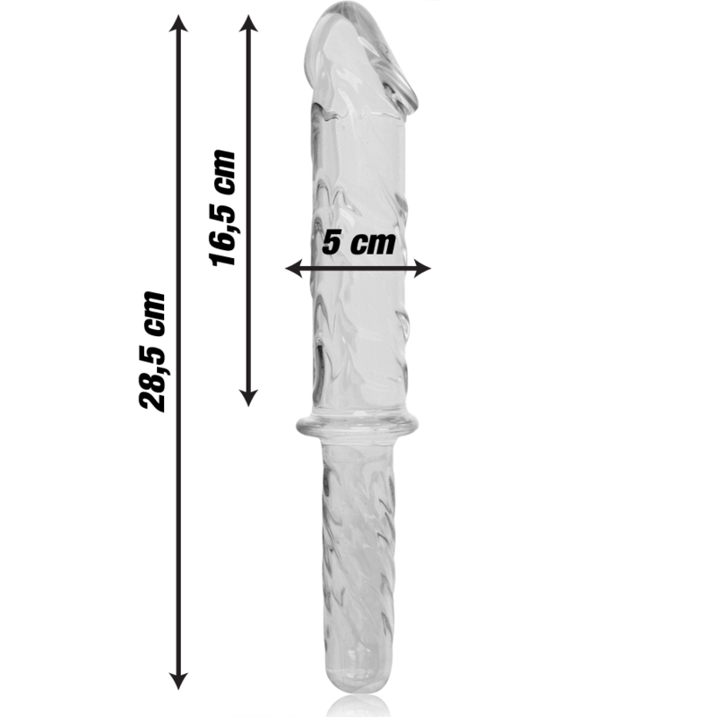 NEBULA SERIES BY IBIZA - MODEL 24 BOROSILICATE CLEAR GLASS GODE 28.5 CM -O- 5 CM