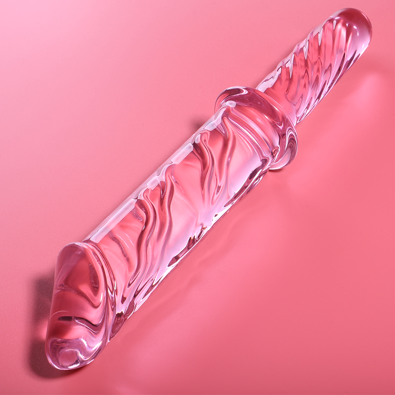 NEBULA SERIES BY IBIZA - 24 GODE MODEL IN PINK BOROSILICATE GLASS 28.5 CM -O- 5 CM
