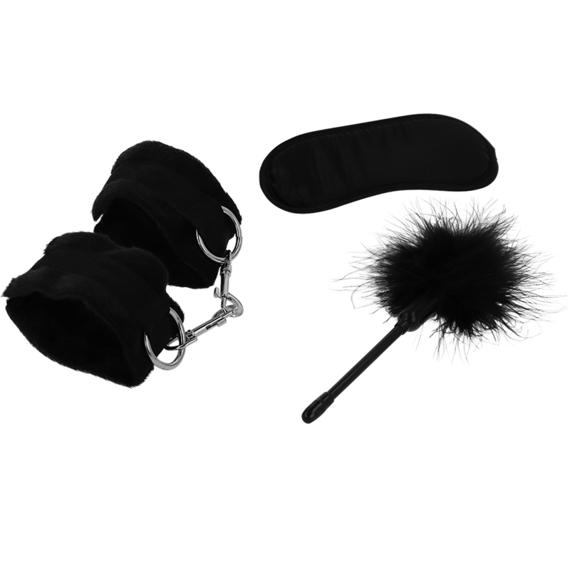 INTENSE - EROTIC PLAYSET 2 WITH HANDCUFFS, BLINDFOLD AND TICKLER