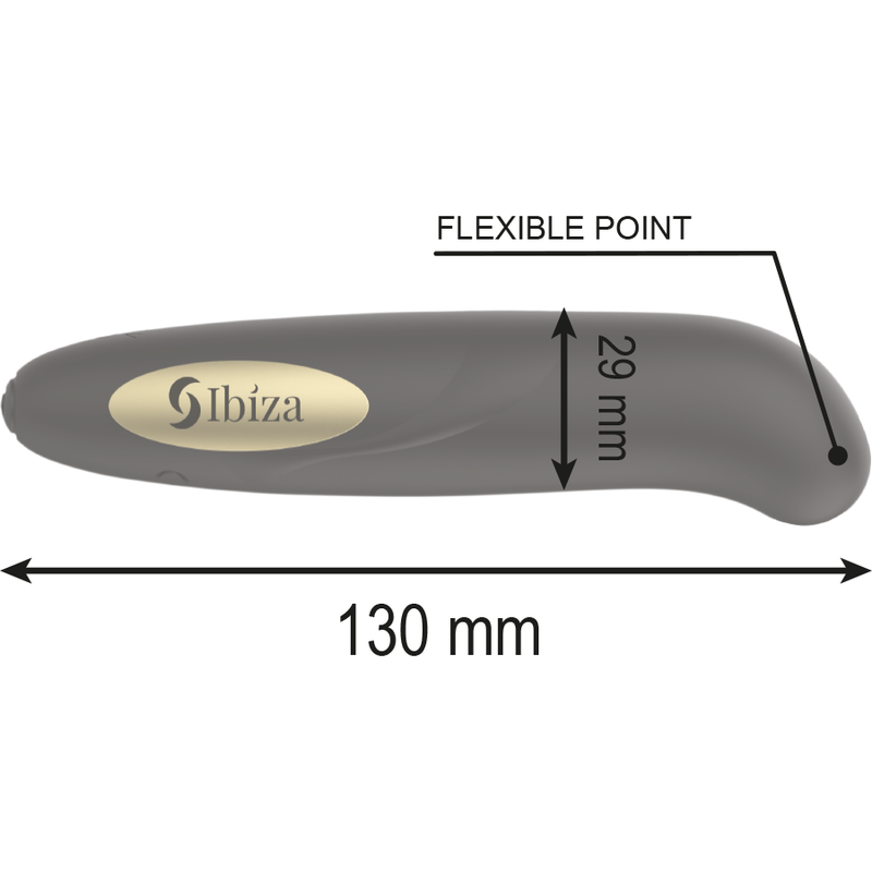 IBIZA - CLITORAL STIMULATOR USB CHARGER 10 VIBRATION MODES GOLD 13 X 2.9 CM