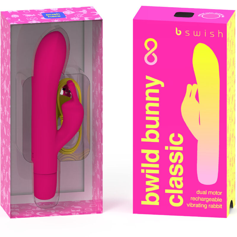 B SWISH - RECHARGEABLE VIBRATOR CLASSIC BWILD BUNNY INFINITE SILICONE PINK