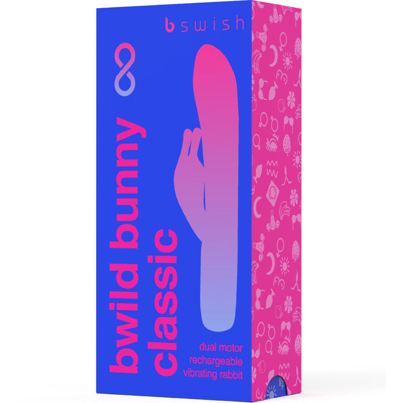 B SWISH - RECHARGEABLE CLASSIC VIBRATOR BWILD BUNNY INFINITE SILICONE BLUE