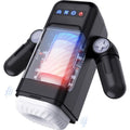 GAME CUP - THRUSTING VIBRATION MASTURBATOR WITH HEATING FUNCTION AND MOBILE HOLDER - BLACK