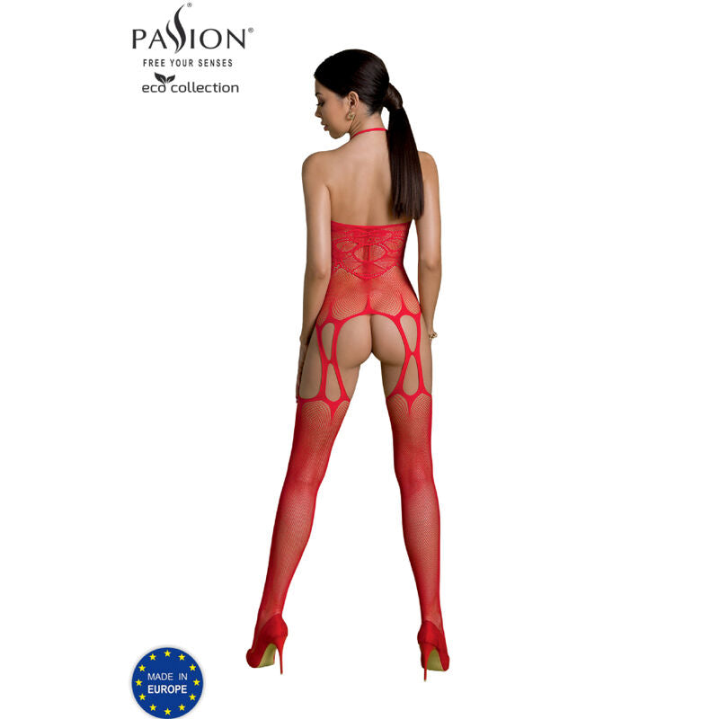 PASSION - BODYSTOCKING ECO COLLECTION ECO BS002 RED