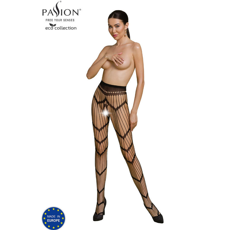 PASSION - BODYSTOCKING ECO COLLECTION ECO S006 BLACK