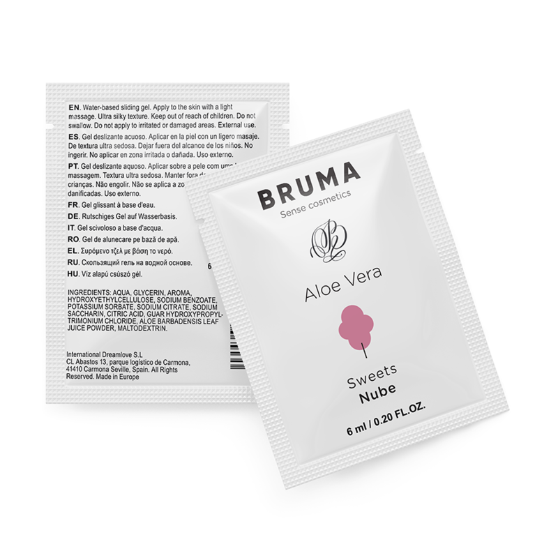 BRUMA - SLIDING GEL WITH ALOE VERA CANDY FLAVOR 6 ML