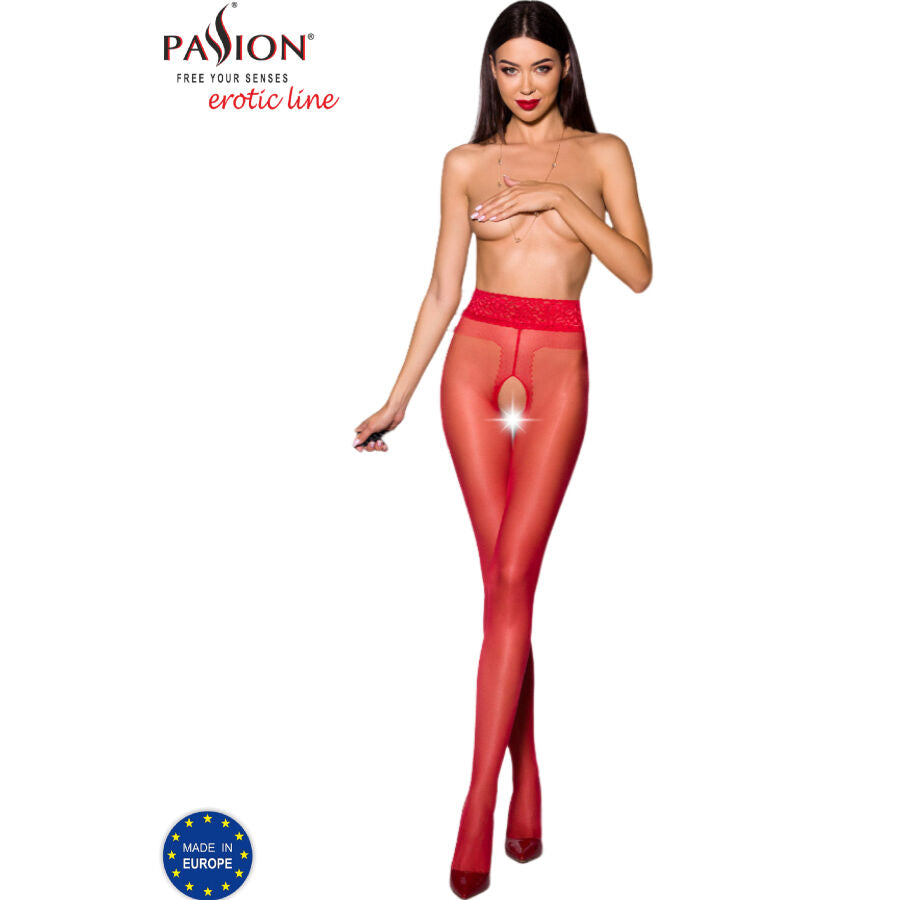 PASSION - TIOPEN 001 RED 3/4 TIGHTS 20 DEN