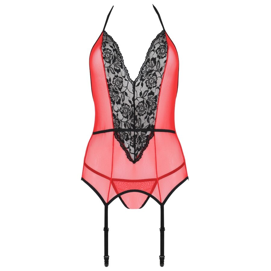PASSION - PEONIA EROTIC RED CORSET S/M