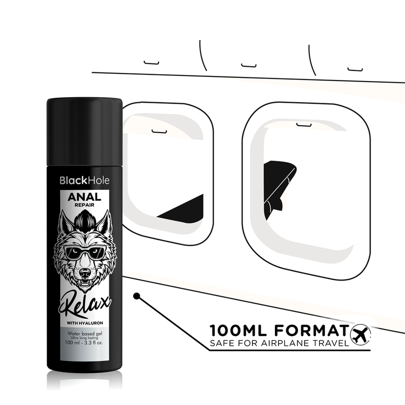 BLACK HOLE - WATER-BASED ANAL REPAIR RELAX WITH HYALURON 100 ML