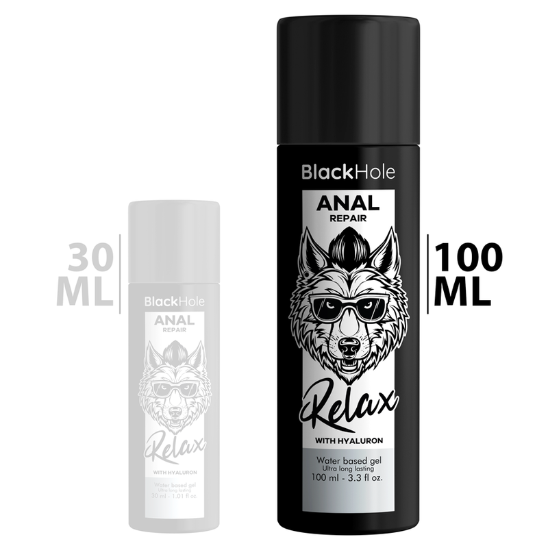 BLACK HOLE - WATER-BASED ANAL REPAIR RELAX WITH HYALURON 100 ML