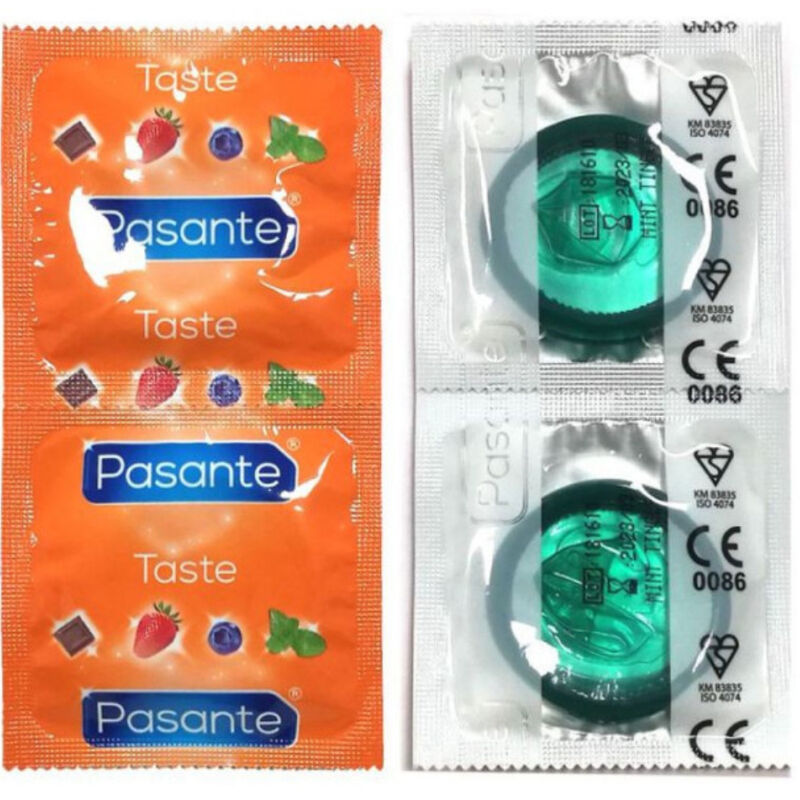PASANTE - CONDOMS MINT FLAVOUR BAG 144 UNITS