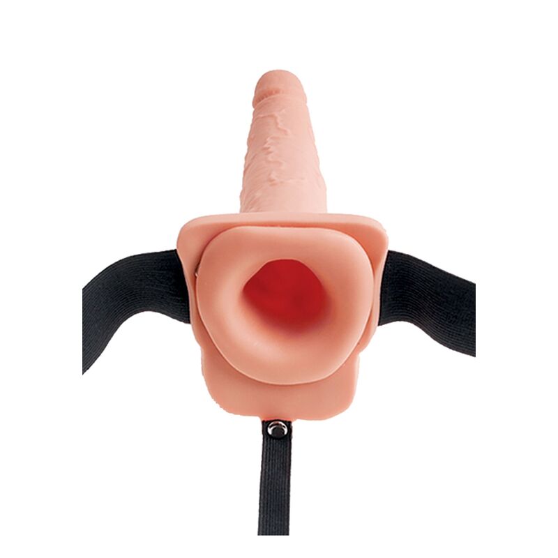 FETISH FANTASY SERIES - ADJUSTABLE HARNESS REALISTIC PENIS WITH EJACULATING BALLS 19 CM
