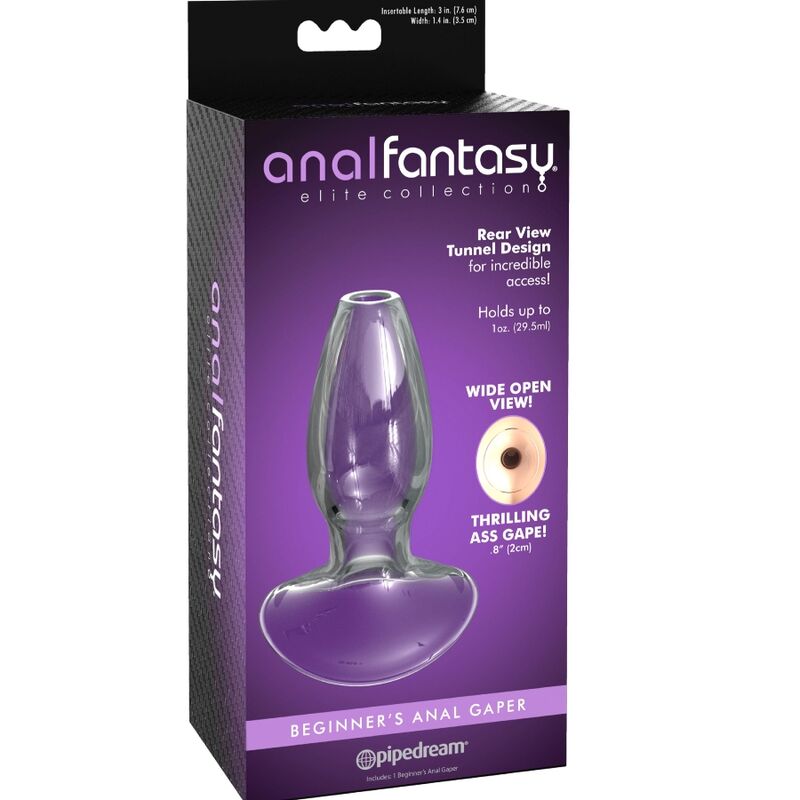 ANAL FANTASY ELITE COLLECTION - BEGINNER ANAL GAPER DILATOR CRYSTAL SIZE S