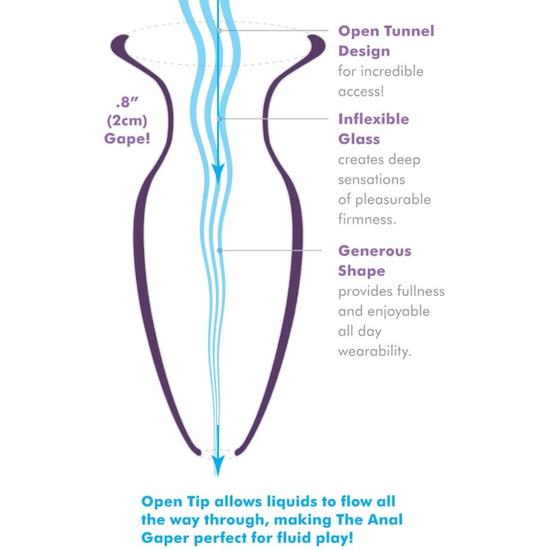 ANAL FANTASY ELITE COLLECTION - BEGINNER ANAL GAPER DILATOR CRYSTAL SIZE S