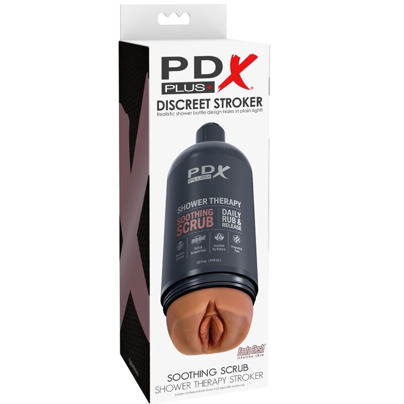 PDX PLUS - STROKER MASTURBATOR DISCREET BOTTLE DESIGN SOOTHING SCRUB SHAMPOO CANDY