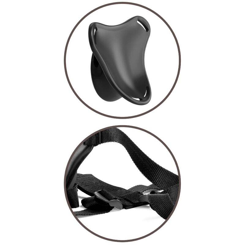 KING COCK - ELITE ADJUSTABLE HARNESS WITH 6-INCH DILDO FOR BEGINNERS
