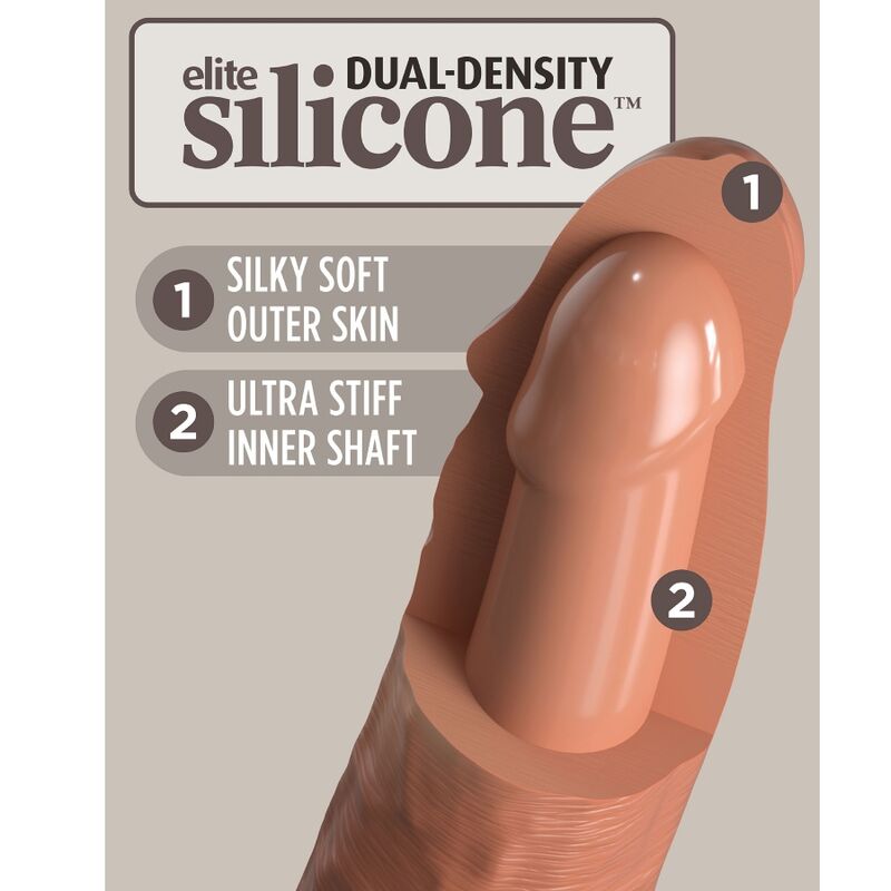 KING COCK - ELITE ADJUSTABLE COMFORTABLE HARNESS WITH 7" DILDO