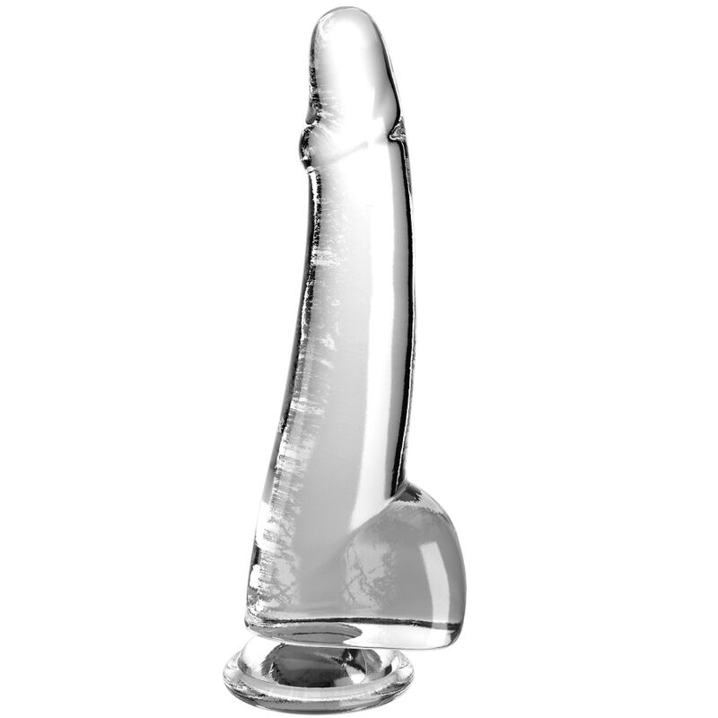 KING COCK - CLEAR GOD TESTICLES 19 CM TRANSPARENT