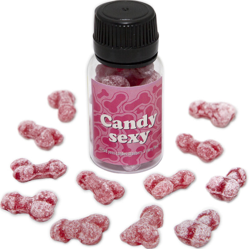 DIABLO PICANTE - CANDY SEXY JAR OF 12 STRAWBERRY-CHERRY FLAVORED GUMMIES