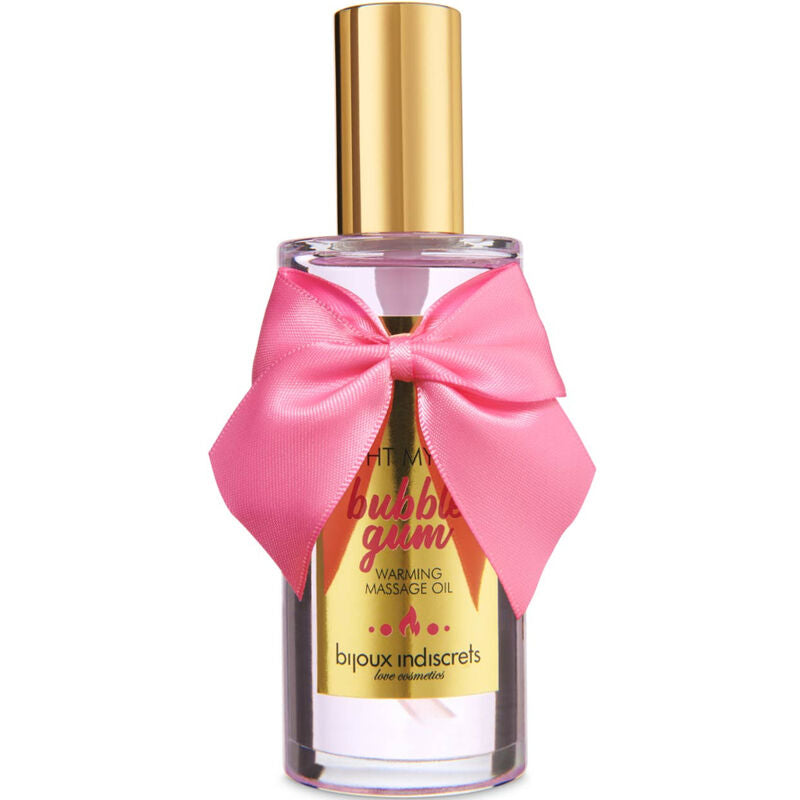 JEWELRY - INDISCRETS MASSAGE OIL LIGHT MY FIRE HEATING EFFECT BUBBLE GUM FLAVOR