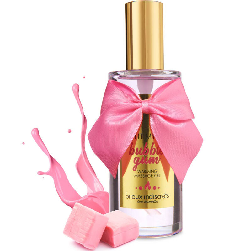 JEWELRY - INDISCRETS MASSAGE OIL LIGHT MY FIRE HEATING EFFECT BUBBLE GUM FLAVOR