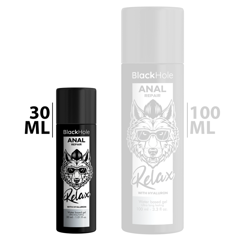 BLACK HOLE - ANAL REPAIR RELAX WATER-BASED WITH HYALURON 30 ML