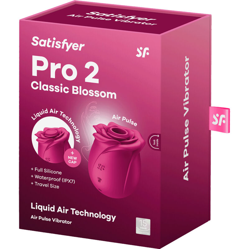 SATISFYER - CLASSIC FLOWER PRO 2 AIR PULSE VIBRATOR