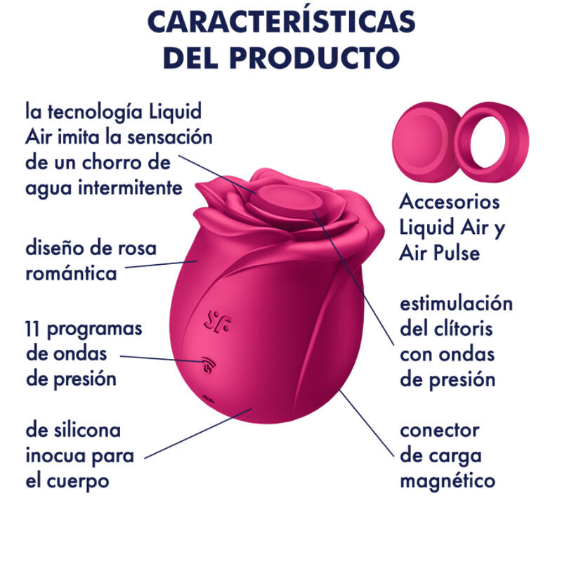SATISFYER - CLASSIC FLOWER PRO 2 AIR PULSE VIBRATOR