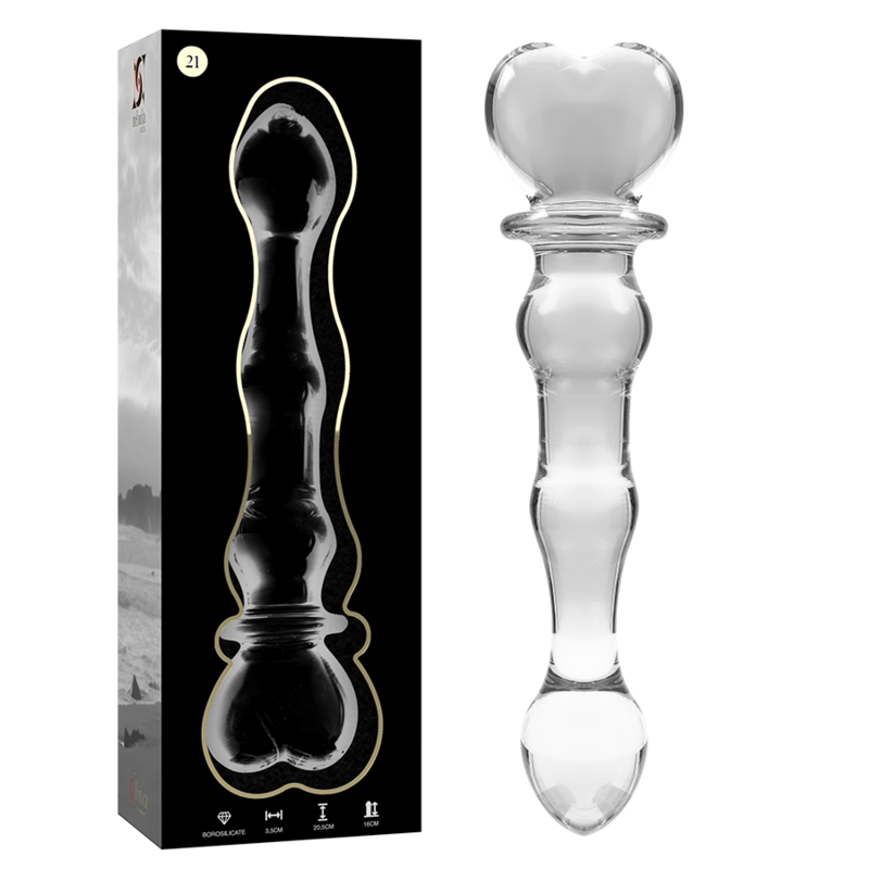 NEBULA SERIES BY IBIZA - MODEL 21 BOROSILICATE GLASS GODE CLEAR 20.5 CM -O- 3.5 CM