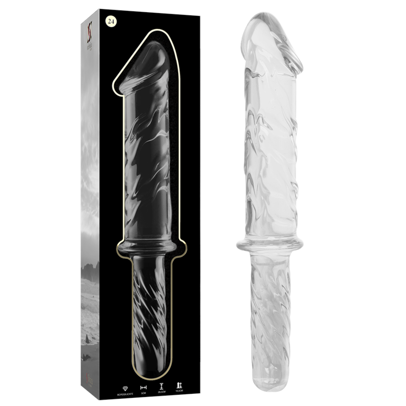 NEBULA SERIES BY IBIZA - MODEL 24 BOROSILICATE CLEAR GLASS GODE 28.5 CM -O- 5 CM