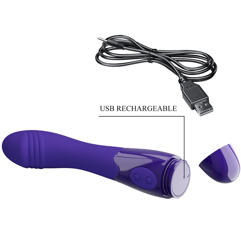 PRETTY LOVE - PURPLE VIBRATING DILDO ELEMENTAL YOUTH