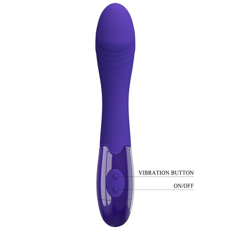 PRETTY LOVE - PURPLE VIBRATING DILDO ELEMENTAL YOUTH