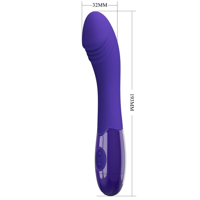 PRETTY LOVE - PURPLE VIBRATING DILDO ELEMENTAL YOUTH