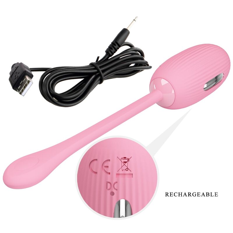 PRETTY LOVE - DOREEN RECHARGEABLE PINK VIBRATING EGG
