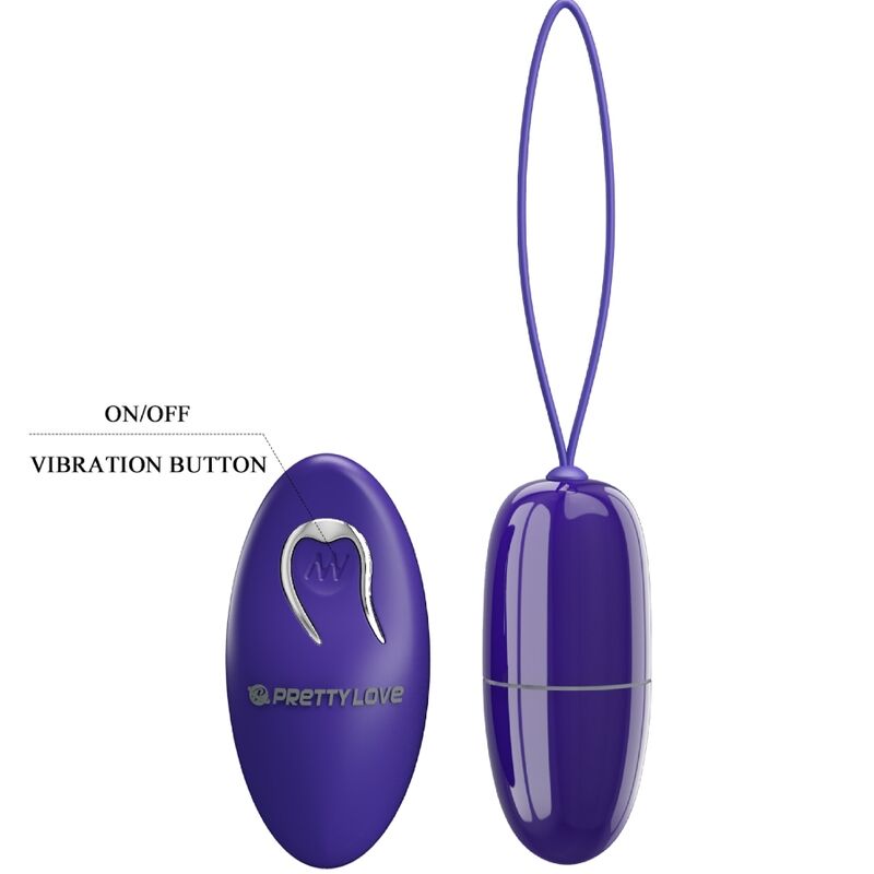 PRETTY LOVE - SELKIE YOUTH MINI EGG VIBRATOR WITH REMOTE CONTROL PURPLE