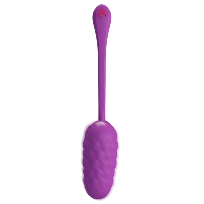 PRETTY LOVE - RECHARGEABLE VIBRATING EGG MARINE TEXTURE PURPLE