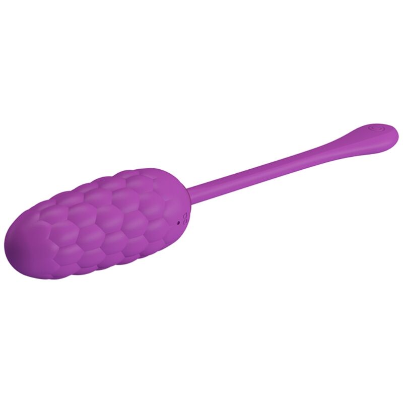 PRETTY LOVE - RECHARGEABLE VIBRATING EGG MARINE TEXTURE PURPLE