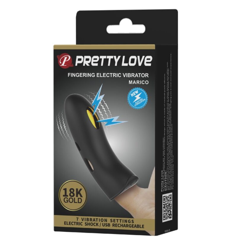 PRETTY LOVE - MARICO BLACK ELECTRO-STIMULATING FINGER STALLS