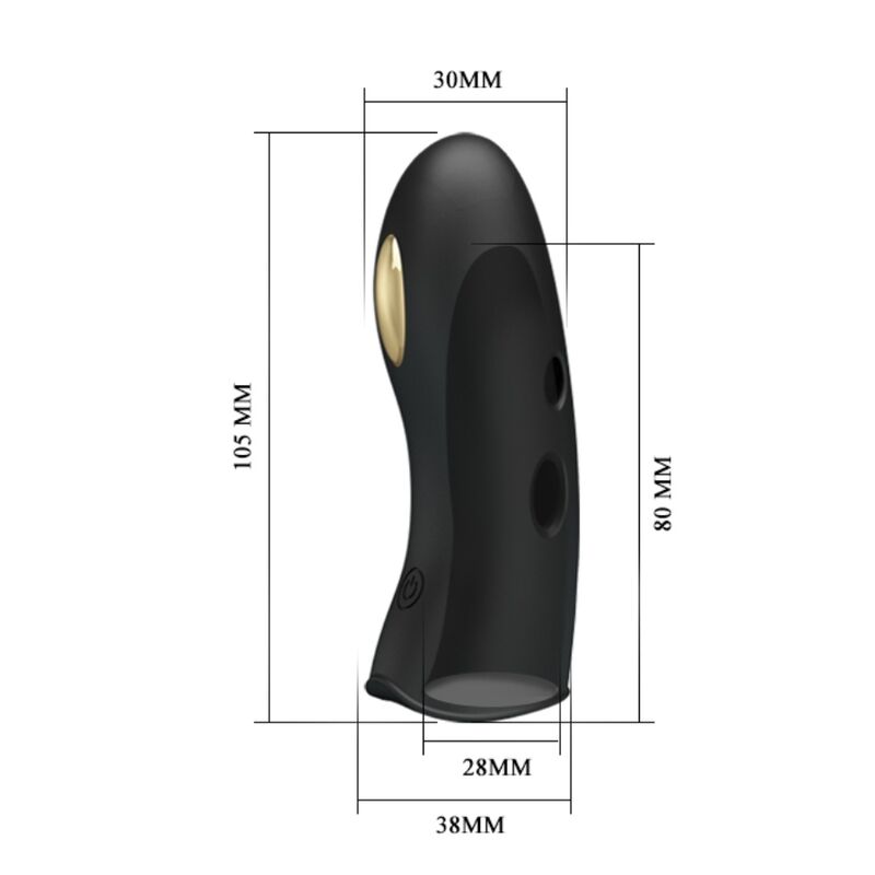 PRETTY LOVE - MARICO BLACK ELECTRO-STIMULATING FINGER STALLS