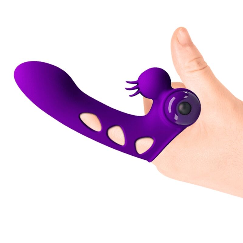 PRETTY LOVE - ORLANDO PURPLE VIBRATING FINGER SLEEVE