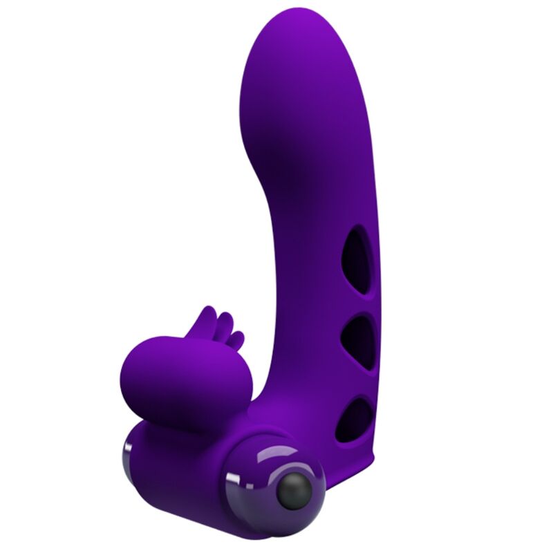 PRETTY LOVE - ORLANDO PURPLE VIBRATING FINGER SLEEVE
