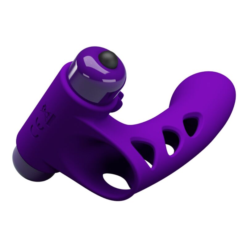 PRETTY LOVE - ORLANDO PURPLE VIBRATING FINGER SLEEVE