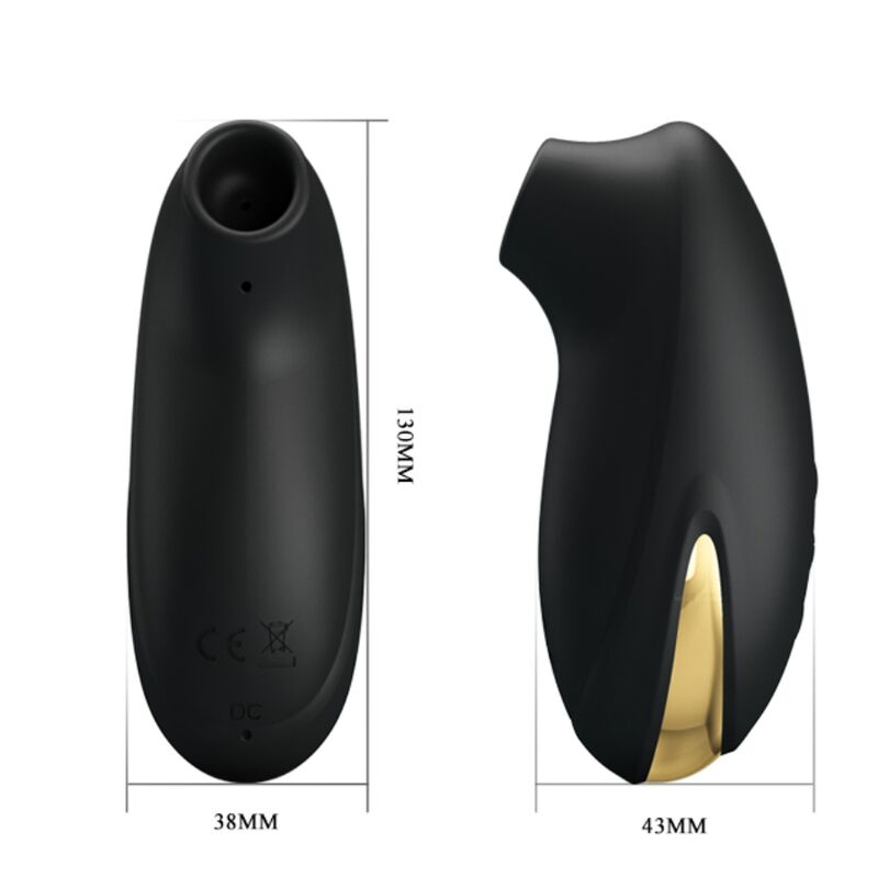 PRETTY LOVE - BLACK LUXURY RECHARGEABLE SUCTION MASSAGER