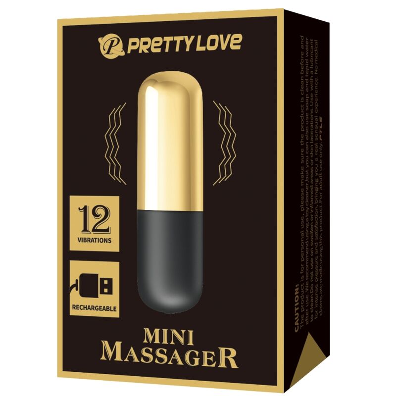 PRETTY LOVE - RECHARGEABLE GOLD BULLET VIBRATOR