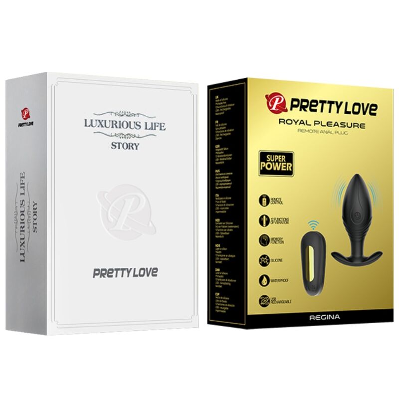PRETTY LOVE - REGINA RECHARGEABLE ANAL PLUG BLACK